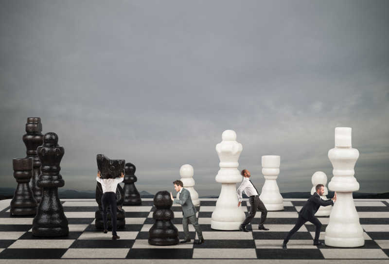 国际象棋的商务概念集