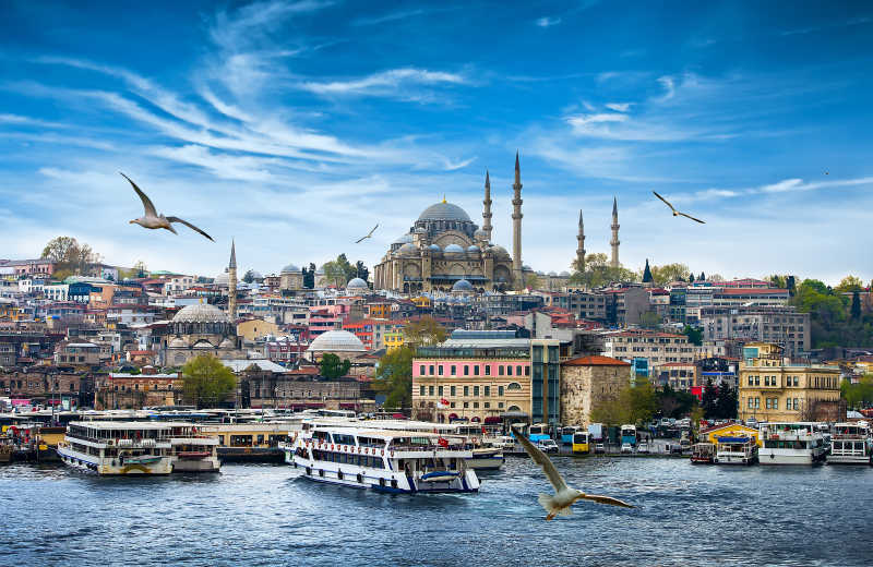 美丽的土耳其首都伊斯坦布尔
