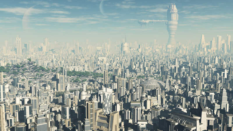 未来的地球城市