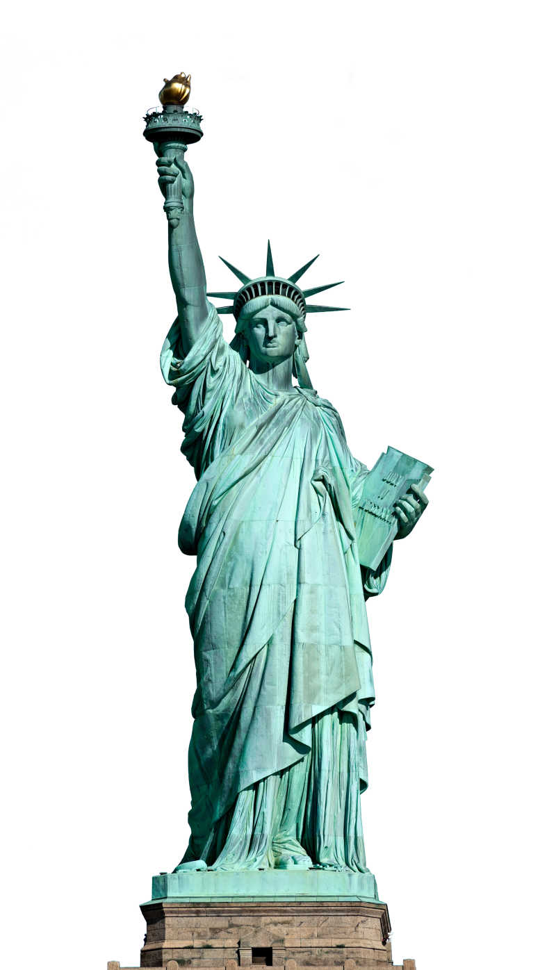 美国著名雕像自由女神