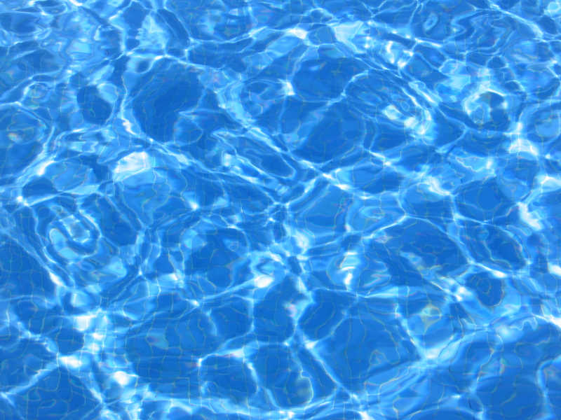蓝色游泳池里的水