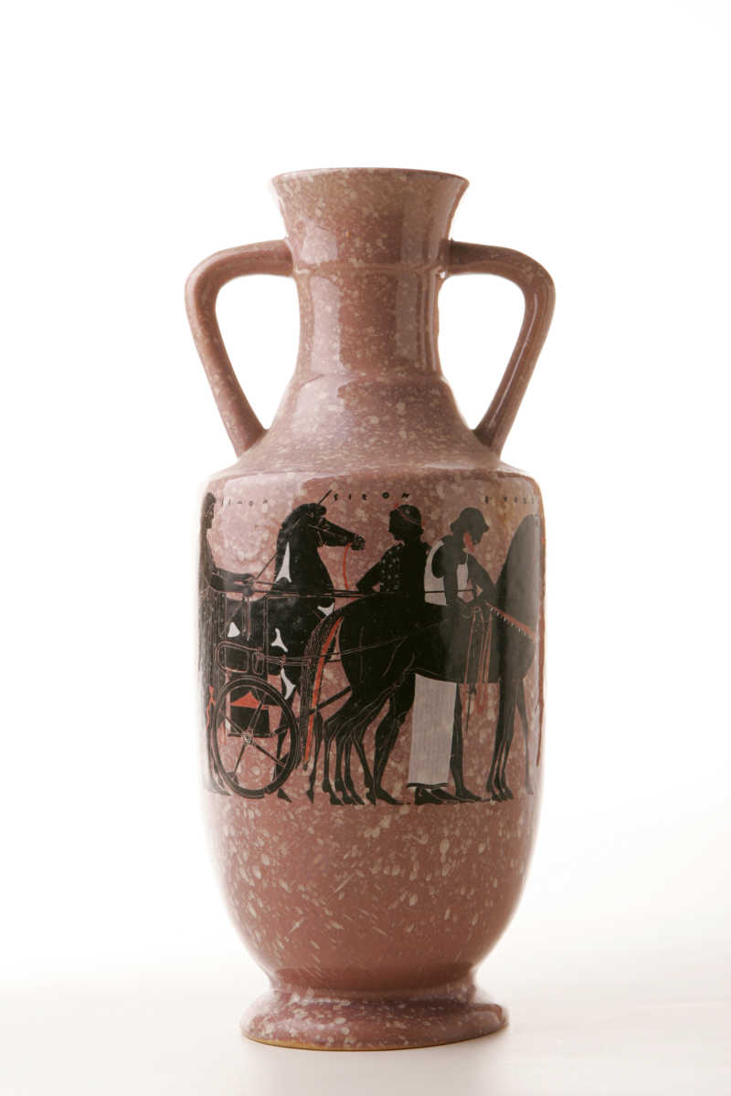 古希腊陶瓷双耳瓶