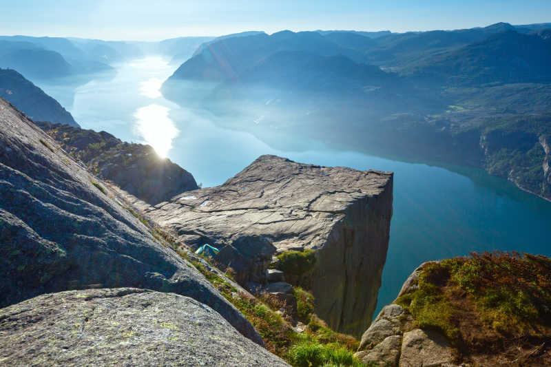 挪威悬崖自然风景