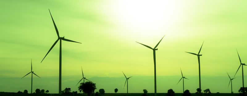 绿色再生能源风力发电机