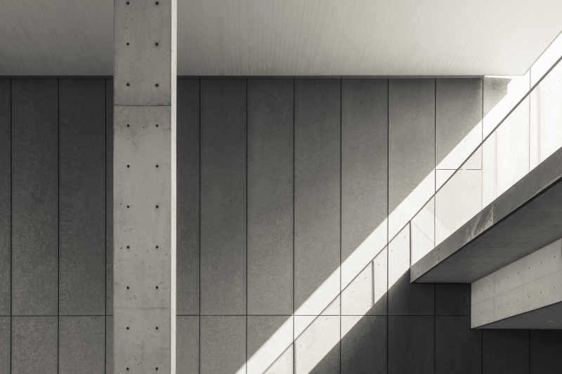 现代建筑结构黑白