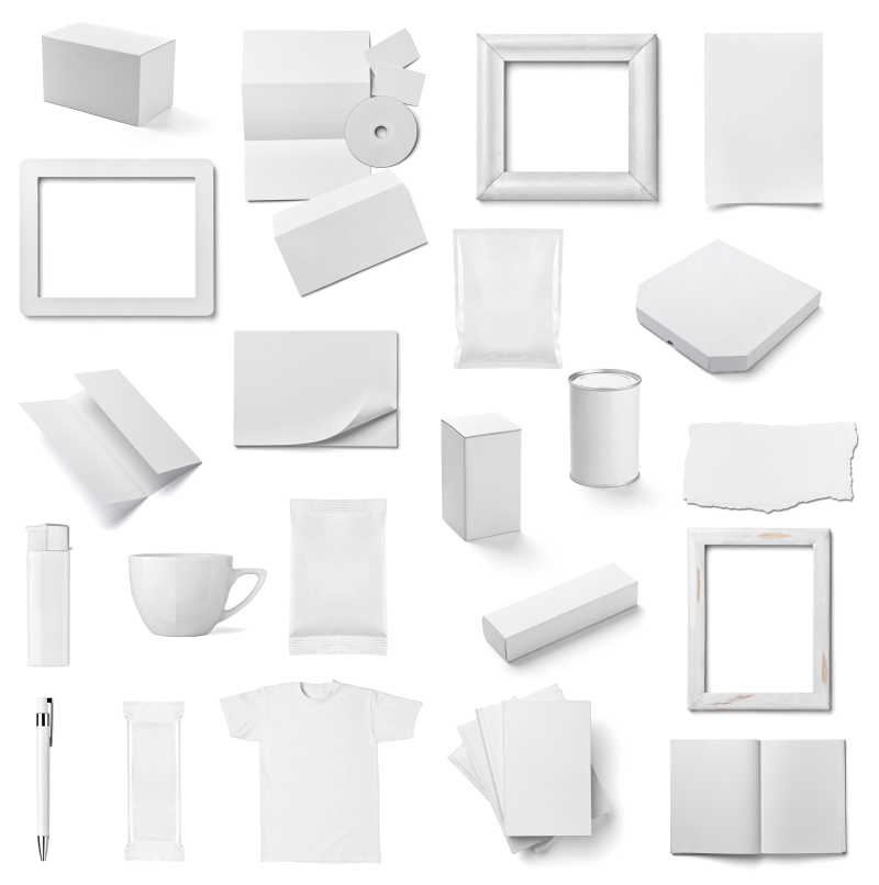 白色包装盒相框等的收集
