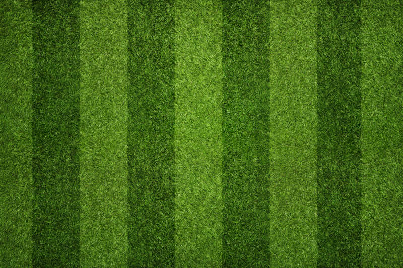 绿色的足球条纹场地