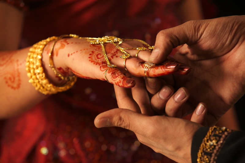 印度婚礼交换戒指