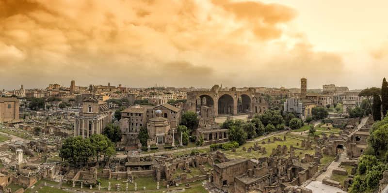 罗马整体建筑全景