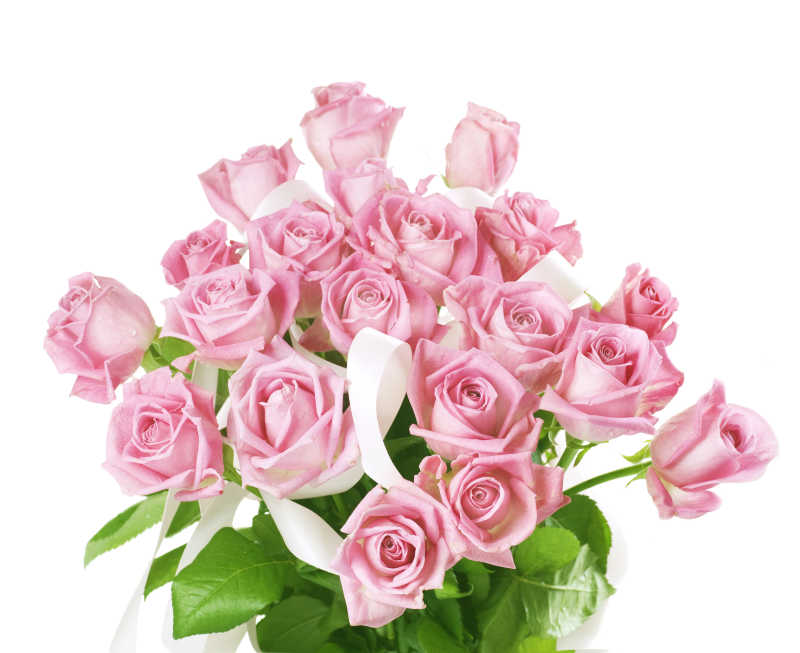 粉色的玫瑰花束