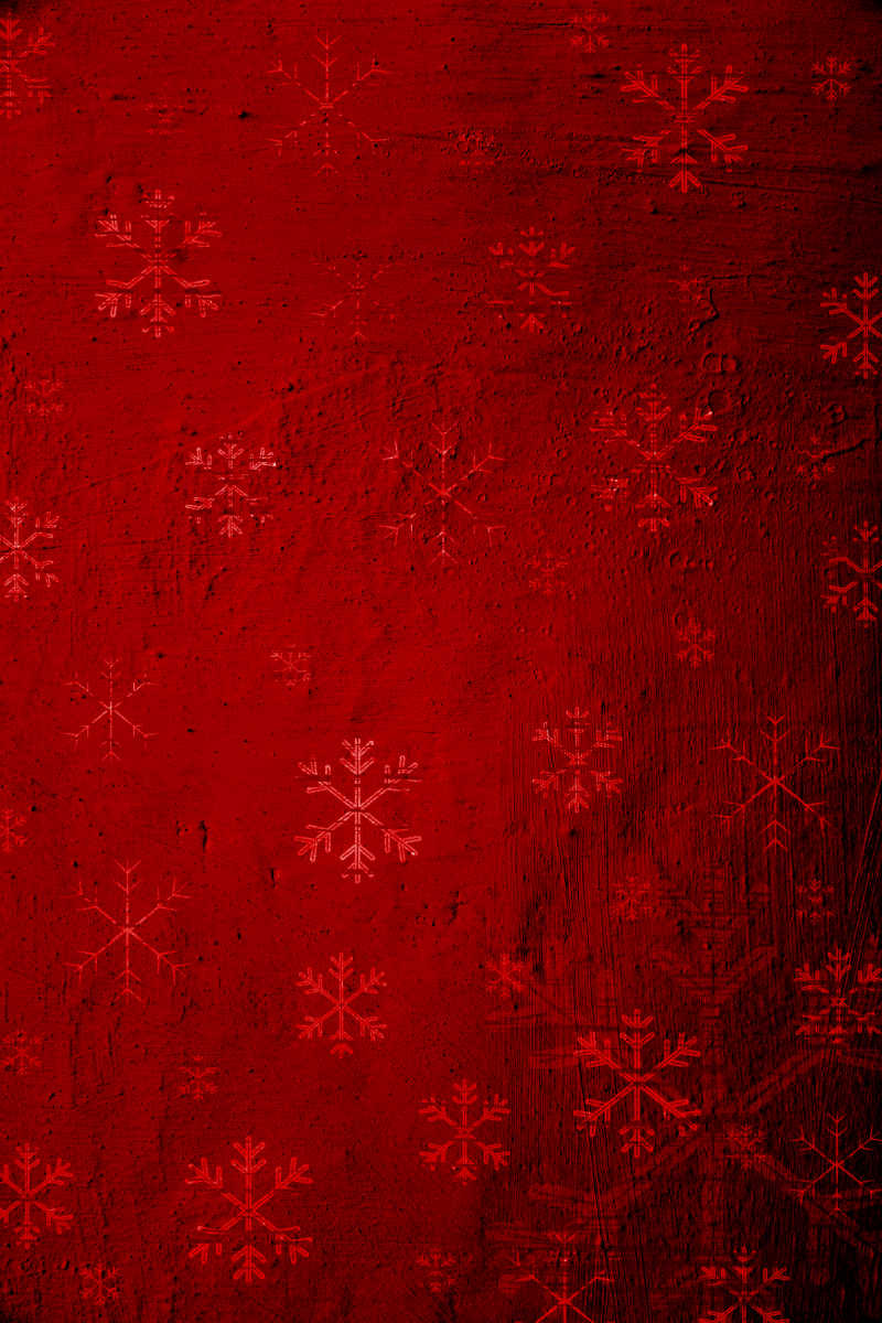 红色雪花圣诞背景