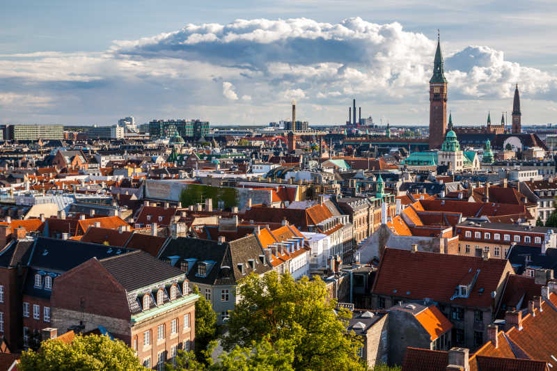 哥本哈根的城市景观