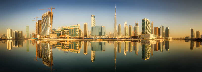 迪拜城市美丽风景