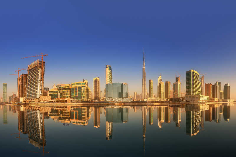 迪拜市区全景图
