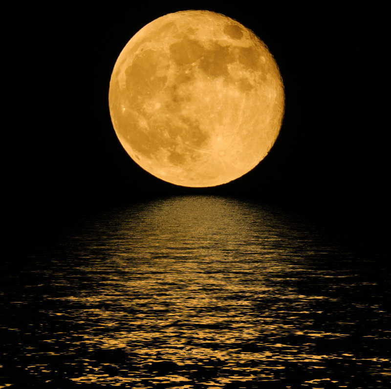海中满月
