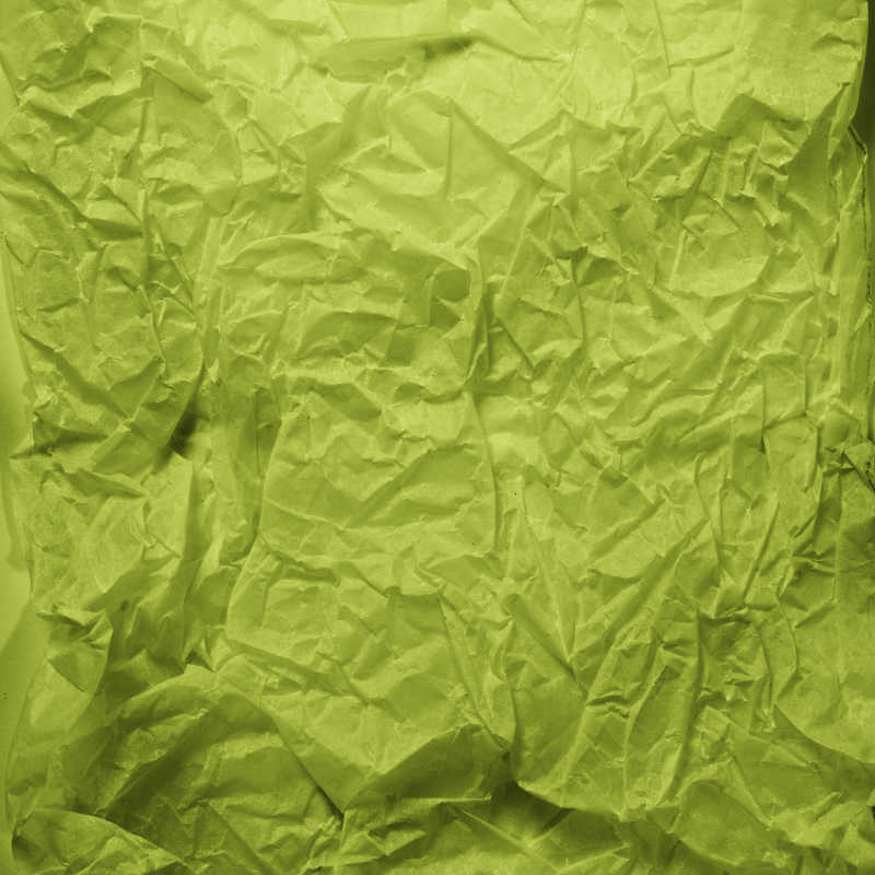 褶皱的绿色纸张