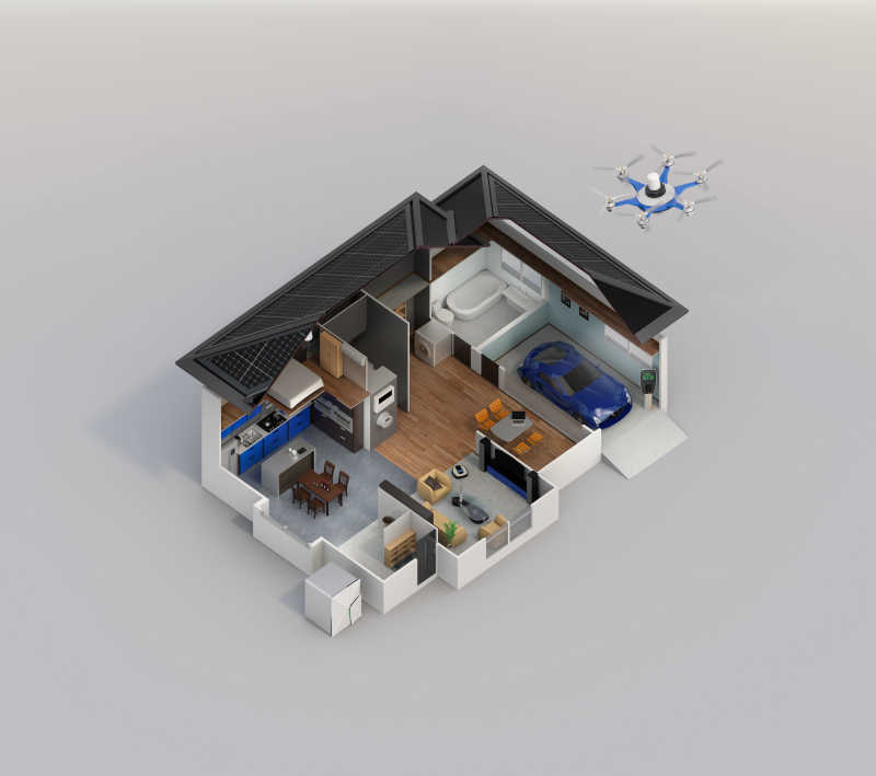 智能房屋模型