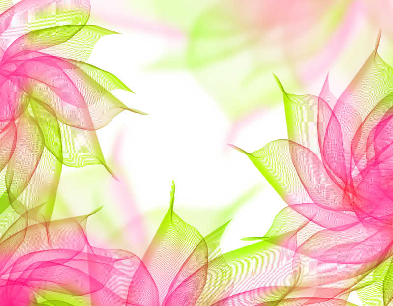 白色背景下的粉色的花瓣图案