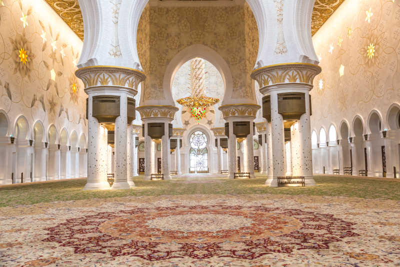 阿拉伯联合酋长国清真寺内部设计
