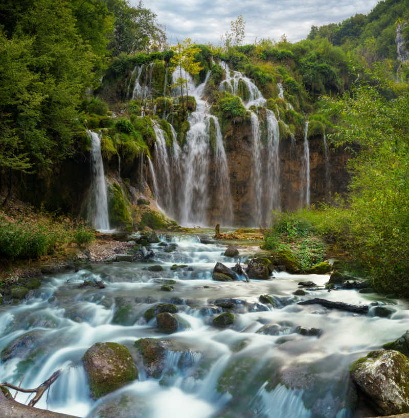 克罗地亚的大型瀑布