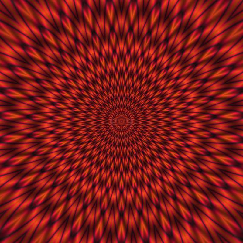 催眠光明隧道的红色螺旋