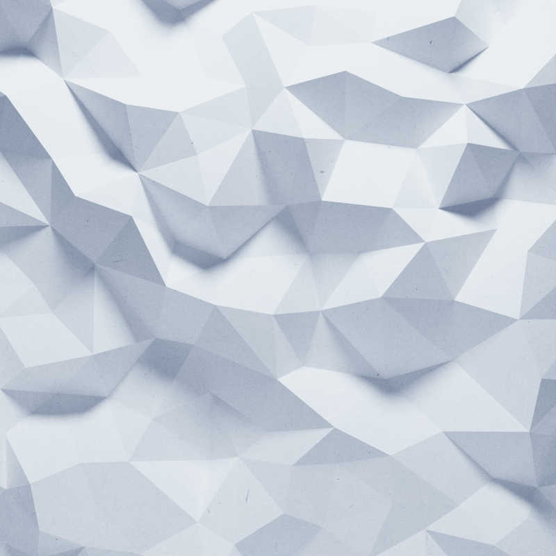 白色低多边形抽象几何图形背景