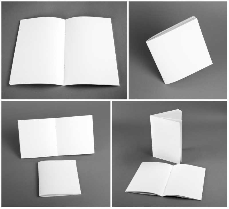 空白书籍书册模型