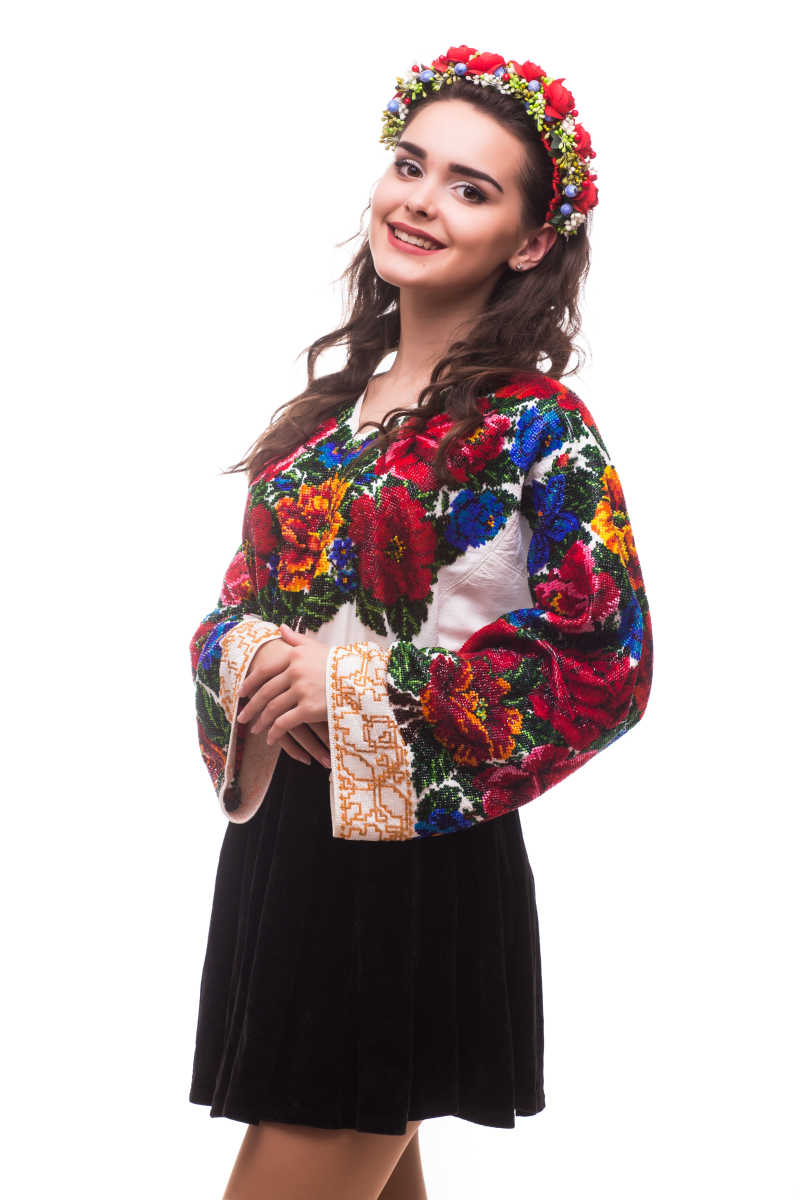 乌克兰民族服美女