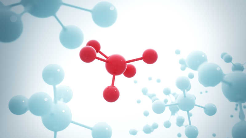 3D效果下的分子结构