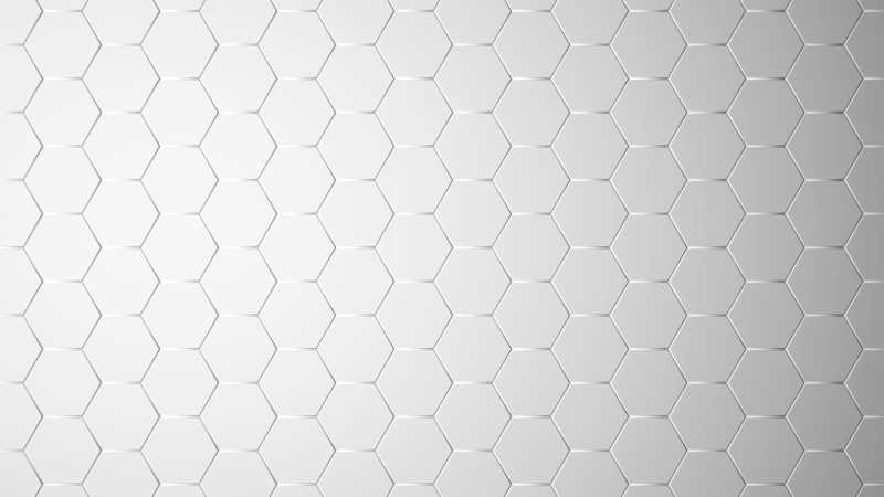 白色六边形蜂窝立体设计背景光照效果