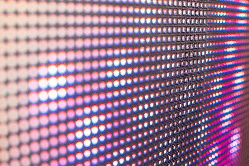 紫粉色LED视频墙