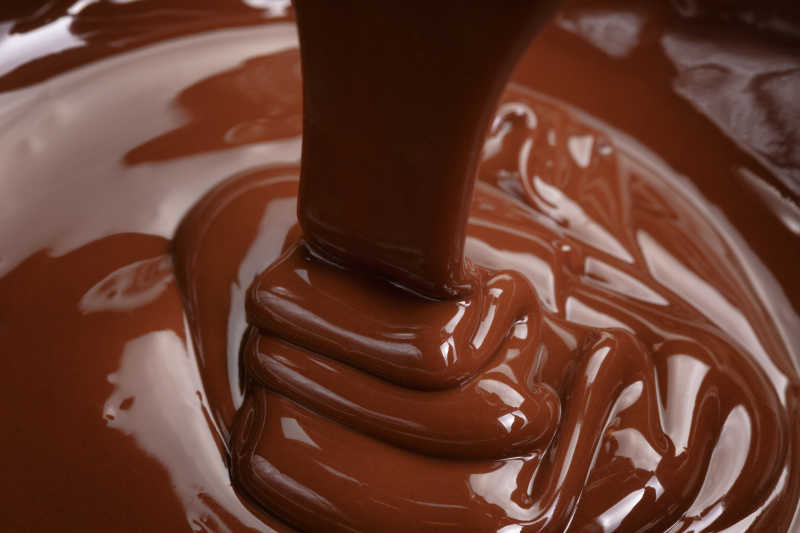融化的可可巧克力