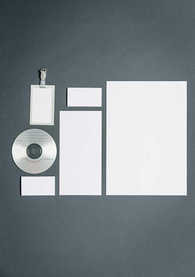 商业平面设计展示的空白模板