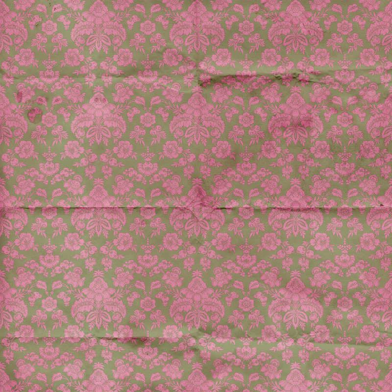 粉色花纹的布料纹理背景