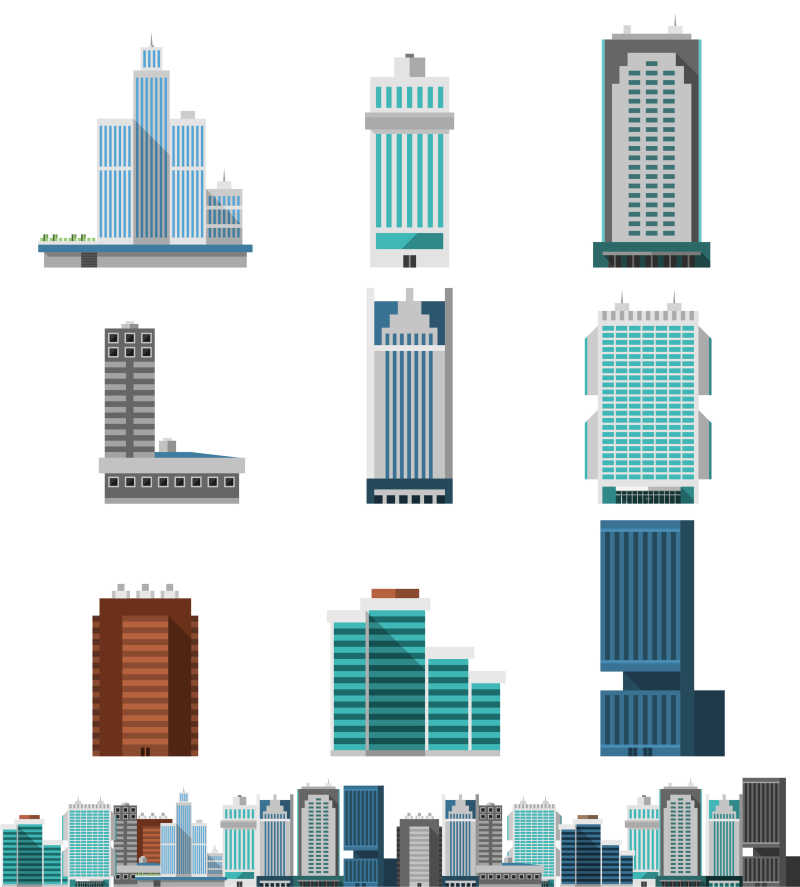 摩天大楼商业建筑模型