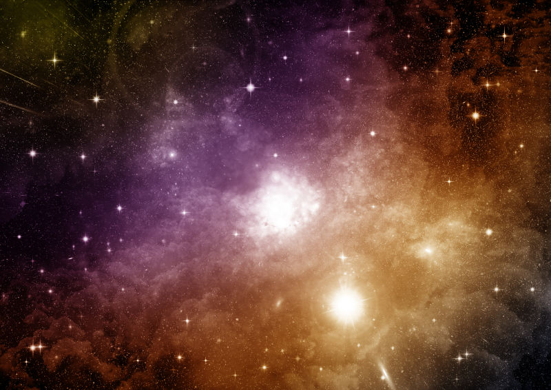 宇宙空间美丽的银河系