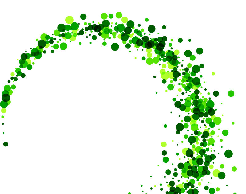 绿色点状图案组成的矢量图形