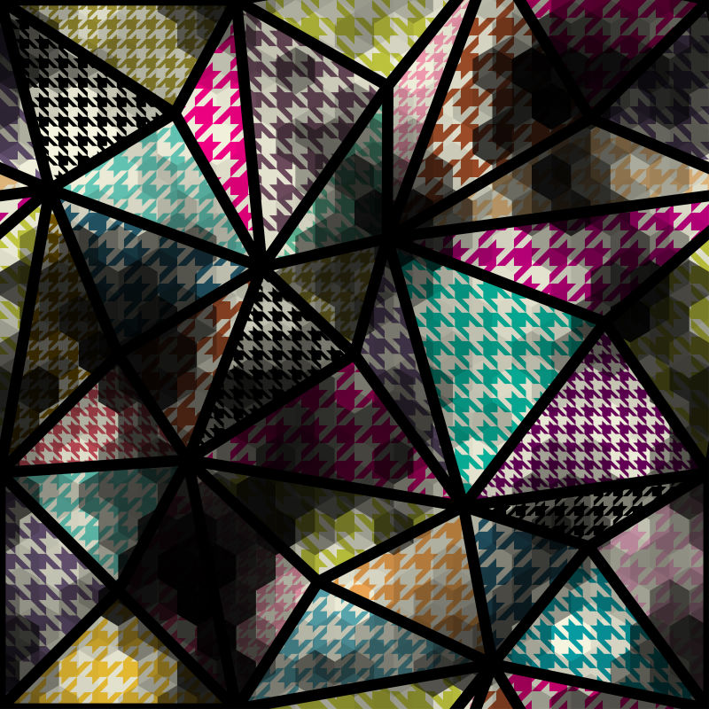 抽象彩色几何图形矢量背景