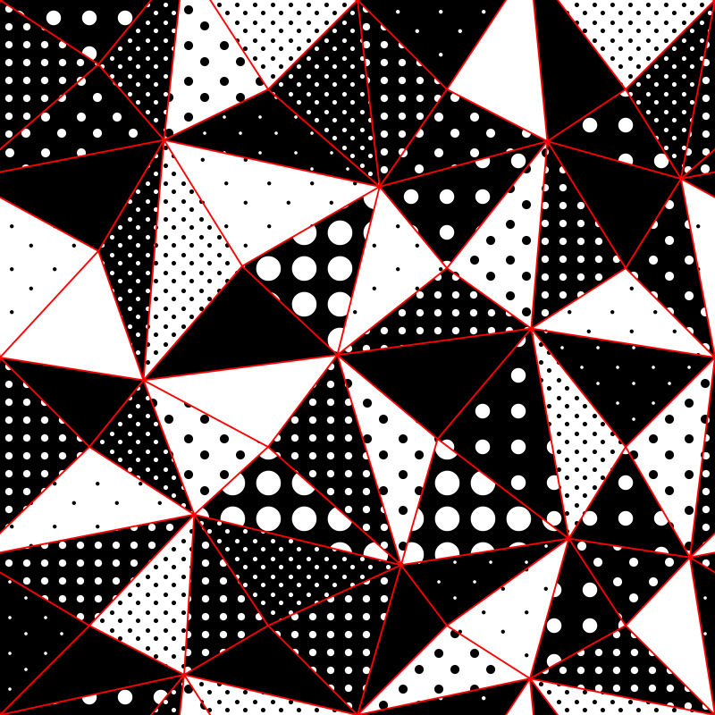 矢量黑白几何图形组成的个性背景