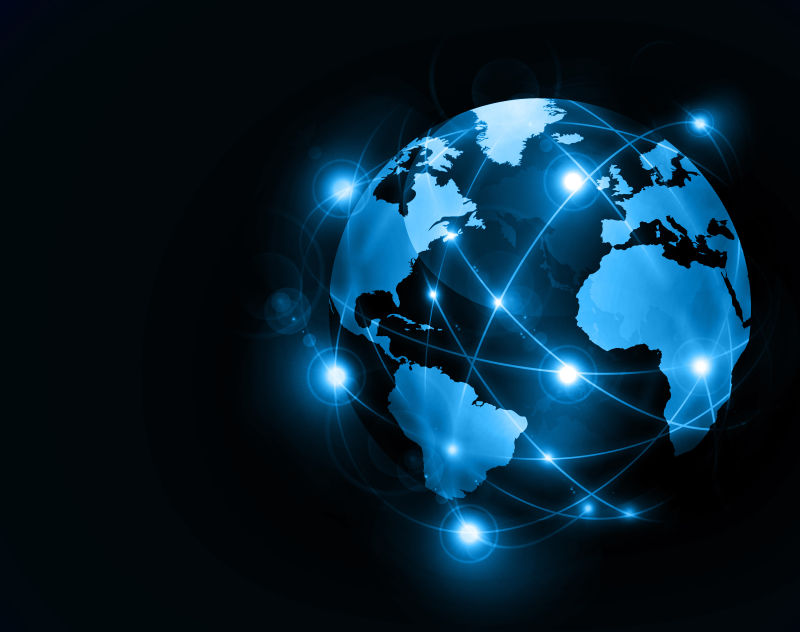 全球互联网通讯技术概念