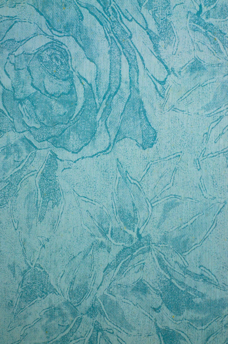 蓝青色艺术花朵纹理背景
