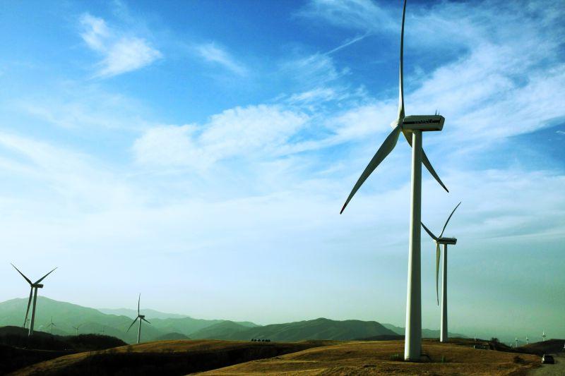 可再生能源发电风车集团