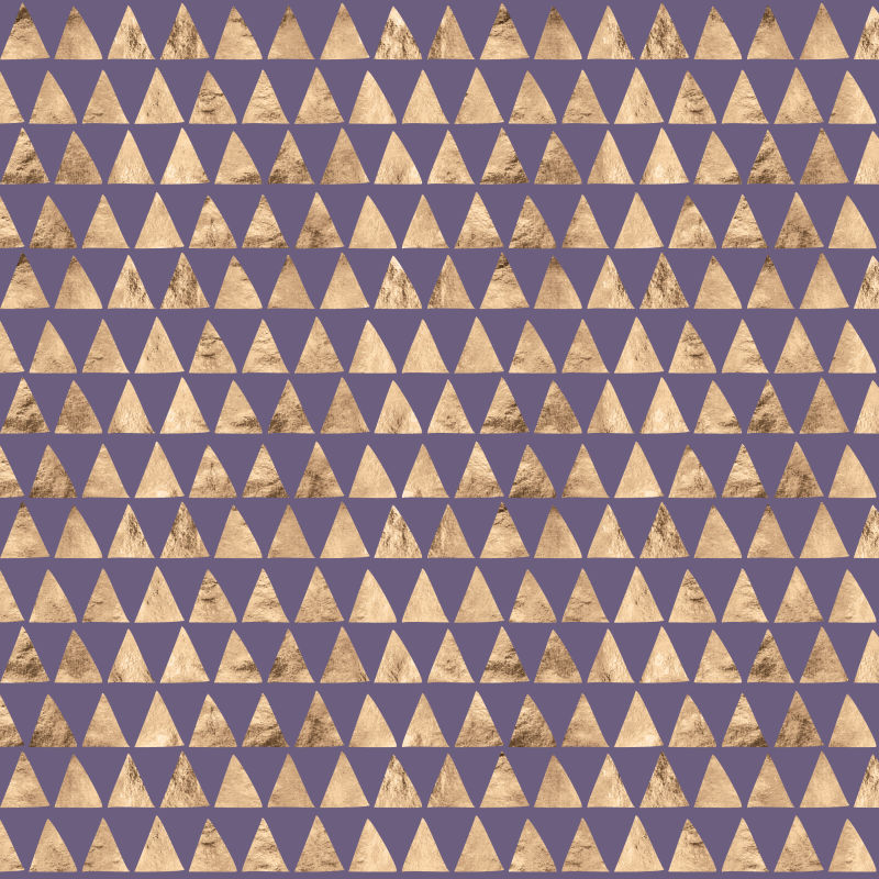 金色三角形紫色背景