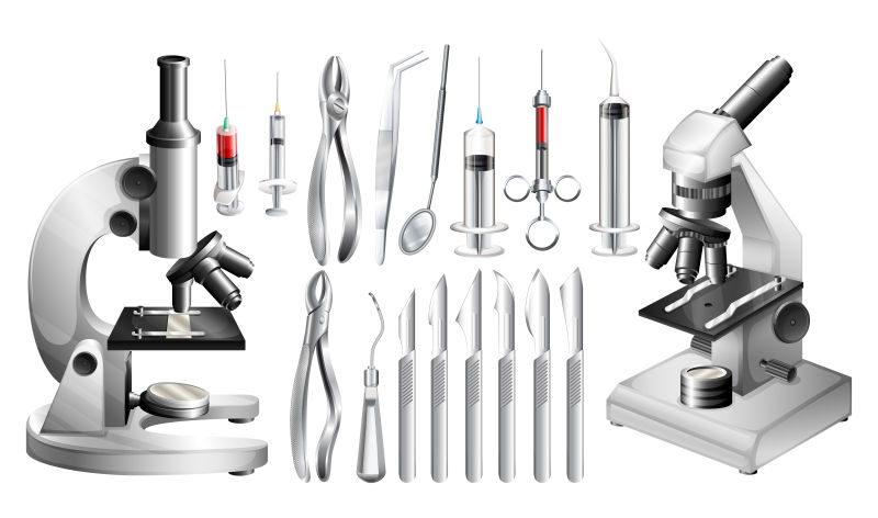 创意矢量不同的医疗设备和工具