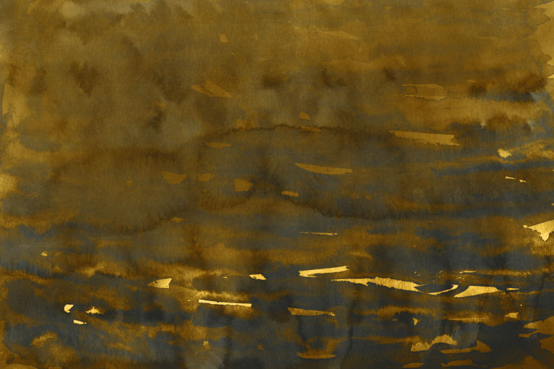 金黄色水彩抽象背景