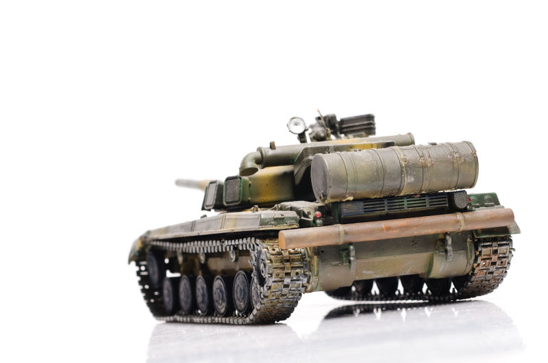 一辆坦克模型