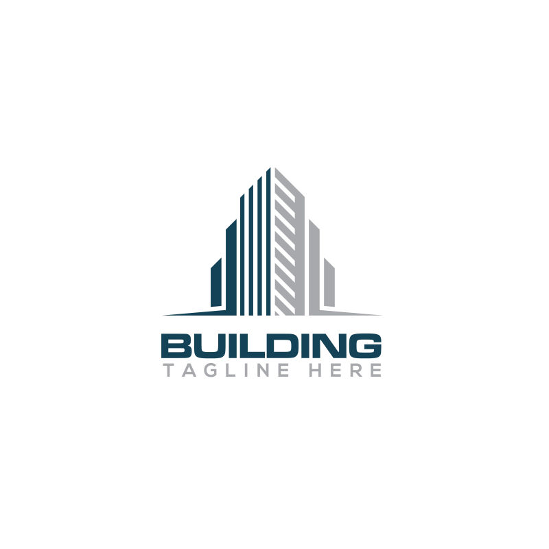 建筑企业的矢量logo