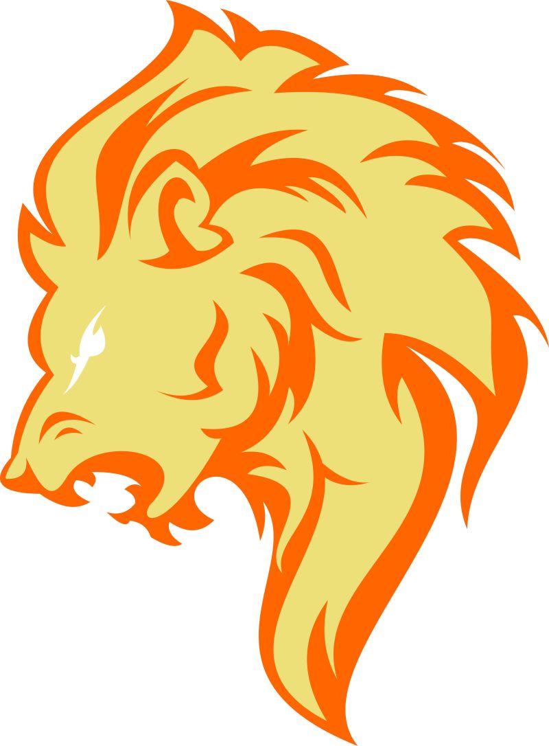 矢量狮子的标志设计
