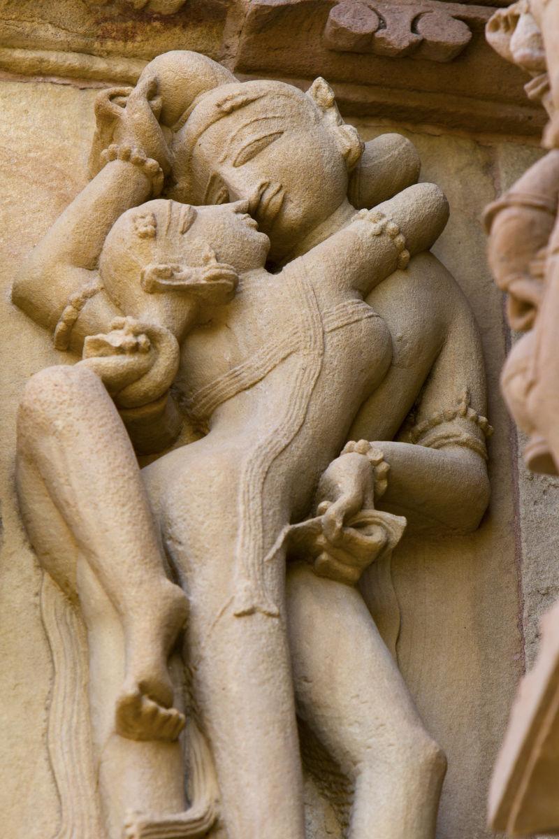 印度克久拉霍的雕像