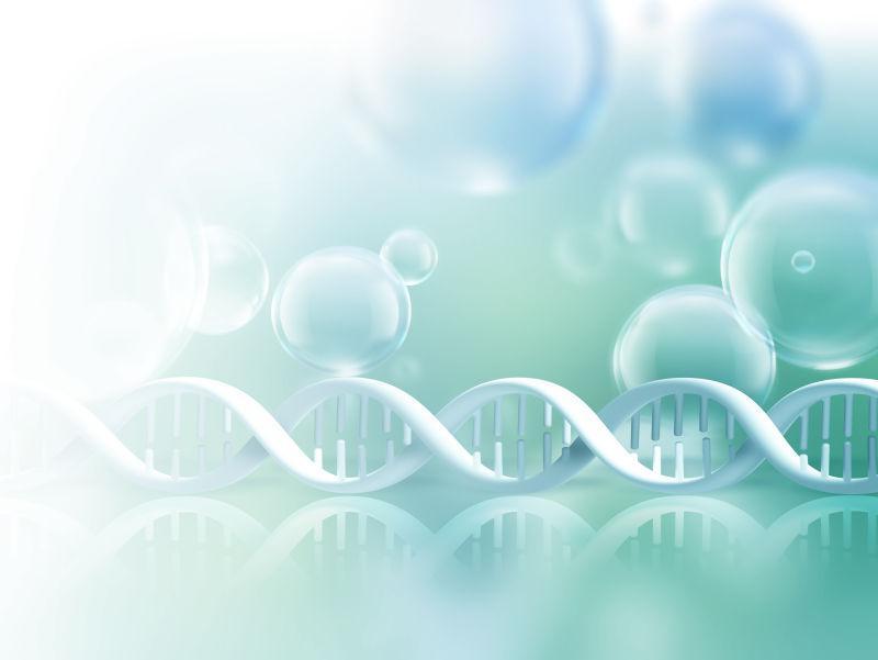 气泡下的DNA抽象纹理背景